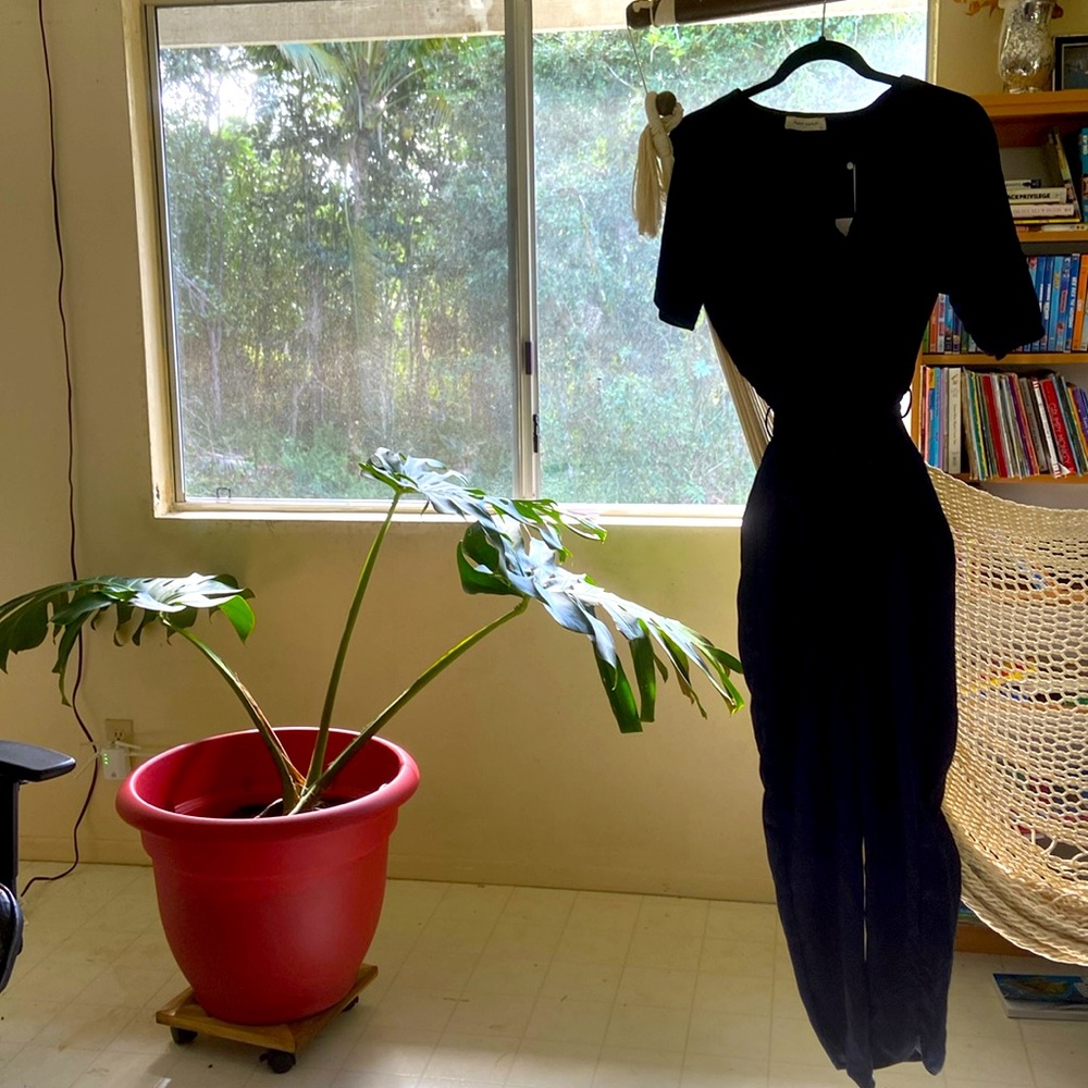 Chic indigo jumpsuit blue Naf Naf Paris, bought in France, Size 34 (S)